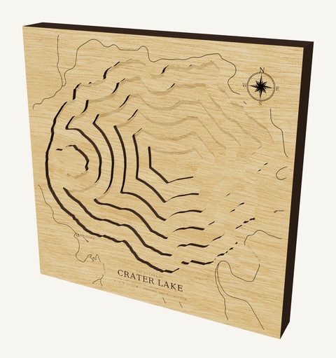 Crater Lake wood map