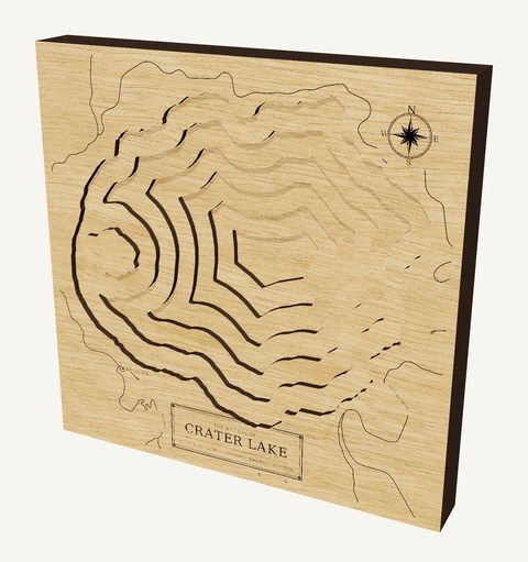 Crater Lake wood map