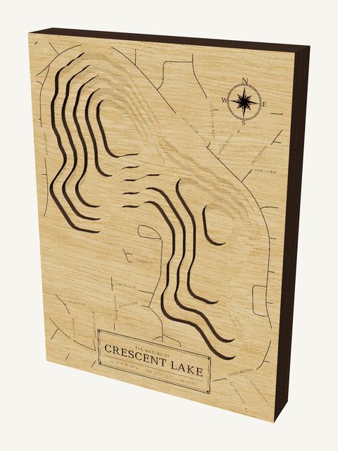 Crescent Lake wood map