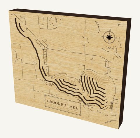 Crooked Lake wood map