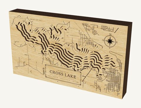 Cross Lake wood map