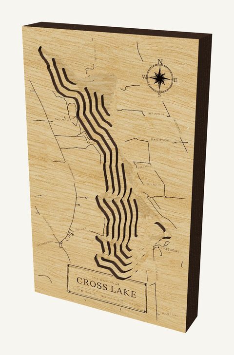 Cross Lake wood map