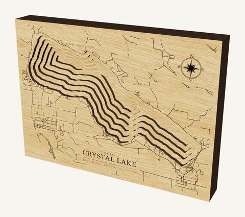 Crystal Lake wood map