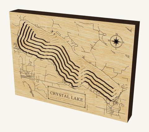 Crystal Lake wood map