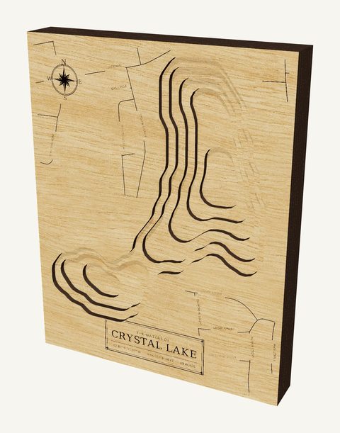 Crystal Lake wood map