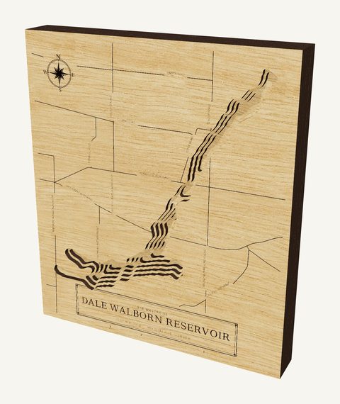 Dale Walborn Reservoir wood map