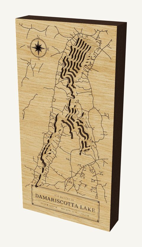 Damariscotta Lake wood map