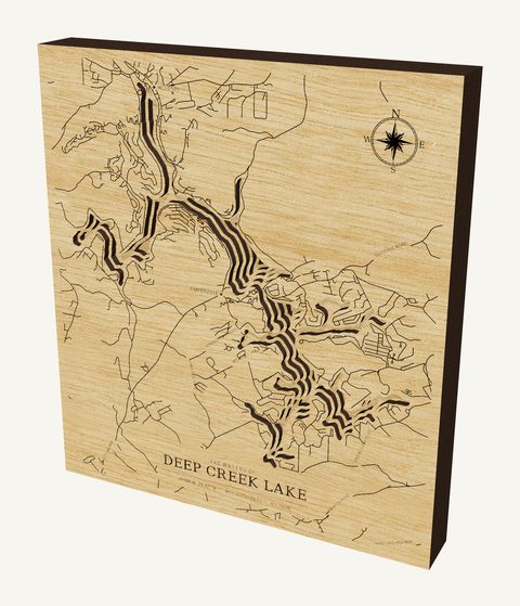 Deep Creek Lake wood map