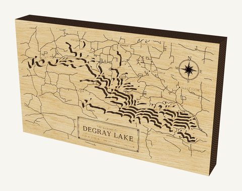 DeGray Lake wood map