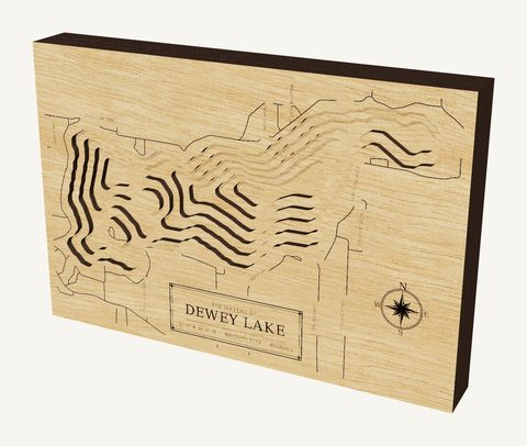 Dewey Lake wood map
