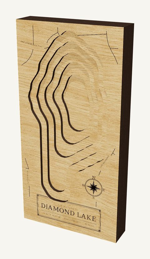 Diamond Lake wood map