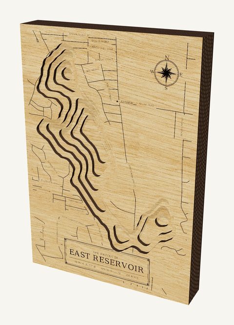 East Reservoir wood map
