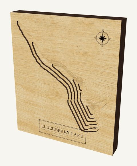 Elderberry Lake wood map