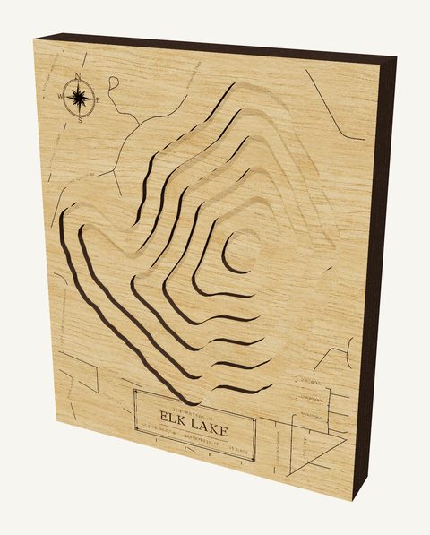 Elk Lake wood map