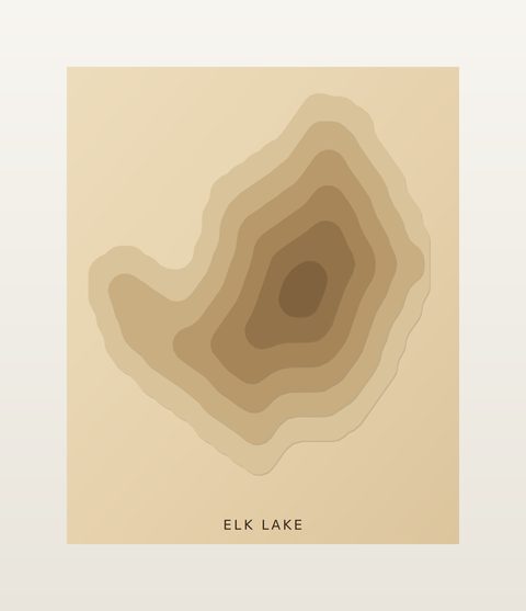 Elk Lake wood map