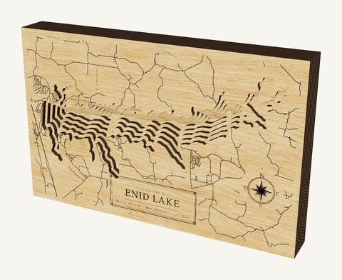 Enid Lake wood map