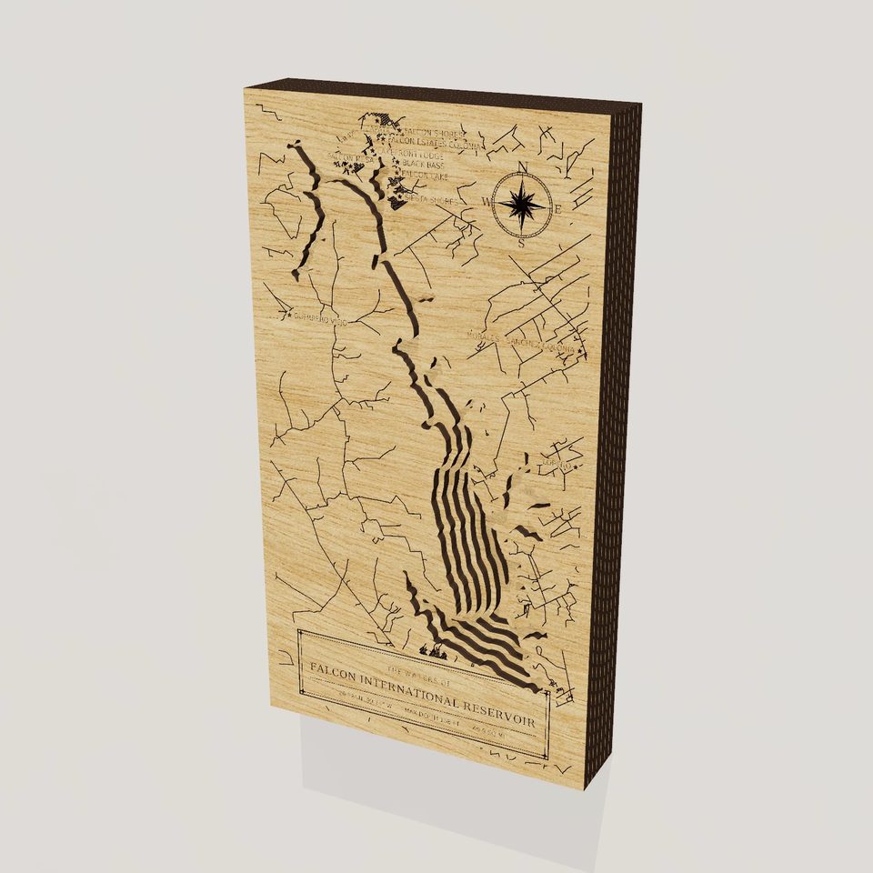 Falcon International Reservoir 3D wood map, hero view