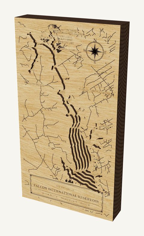 Falcon International Reservoir wood map