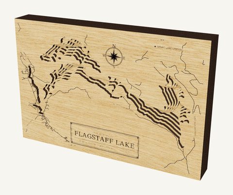Flagstaff Lake wood map