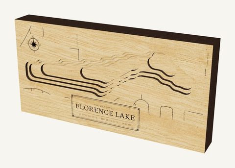 Florence Lake wood map
