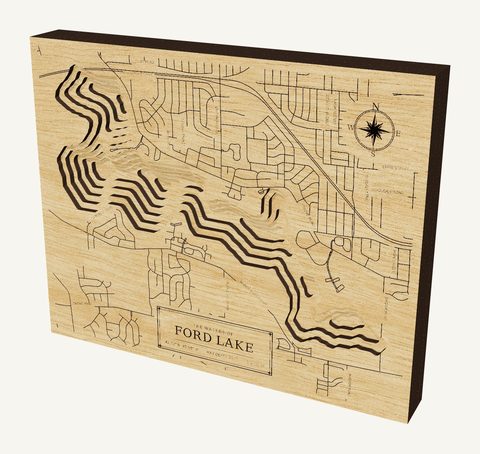 Ford Lake wood map