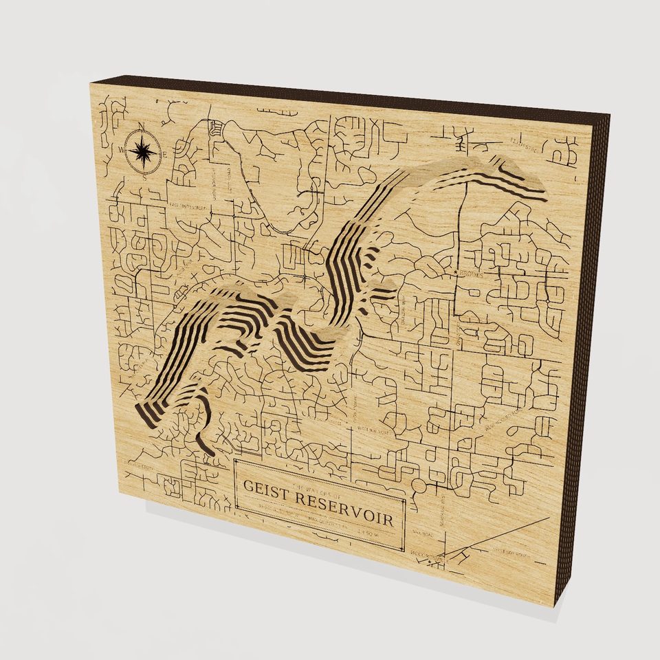 Geist Reservoir 3D wood map, hero view