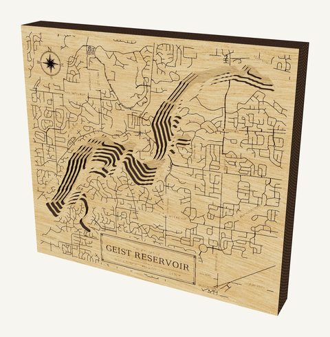 Geist Reservoir wood map