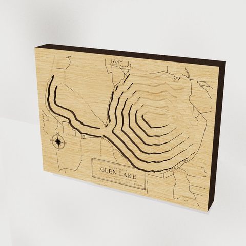Glen Lake wood depth map