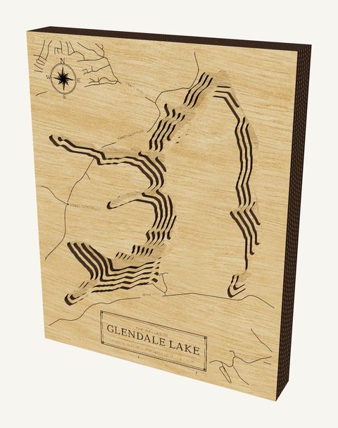 Glendale Lake wood map