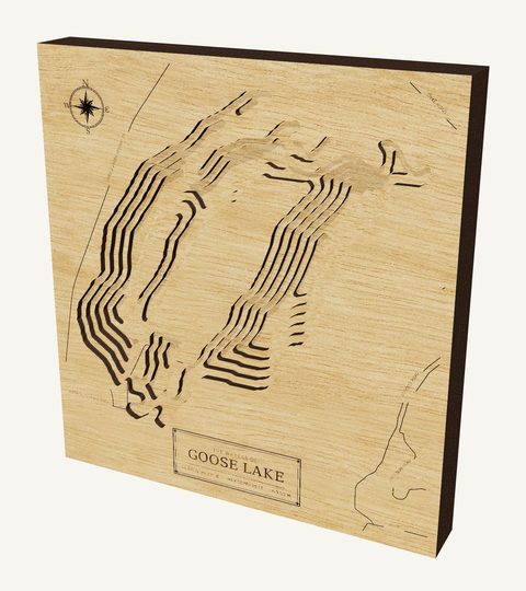 Goose Lake wood map