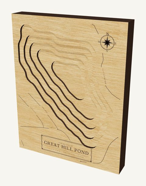 Great Hill Pond wood map