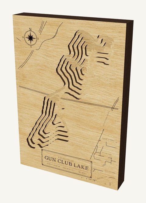 Gun Club Lake wood map