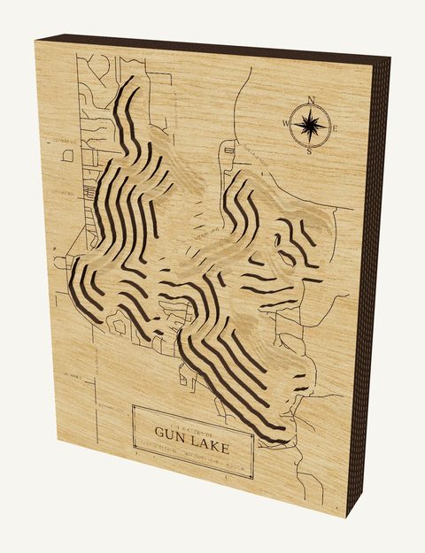 Gun Lake wood map