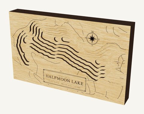 Halfmoon Lake wood map