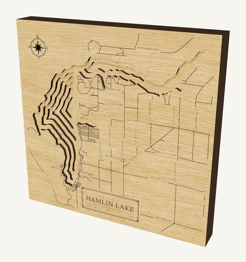 Hamlin Lake wood map