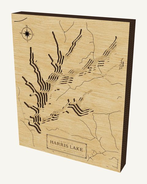 Harris Lake wood map