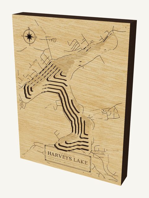 Harveys Lake wood map