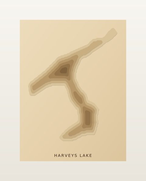Harveys Lake wood map