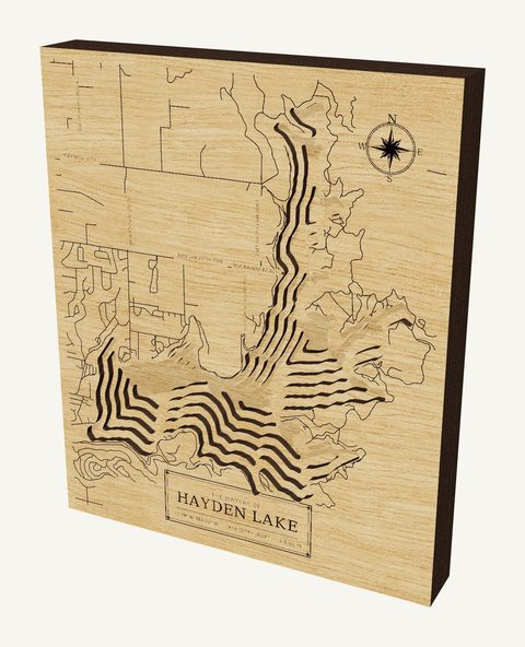 Hayden Lake wood map