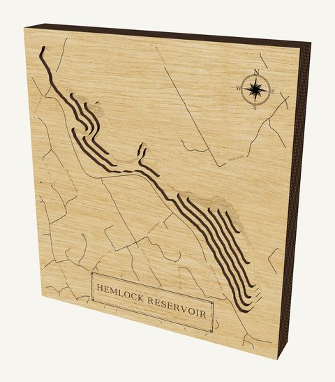 Hemlock Reservoir wood map
