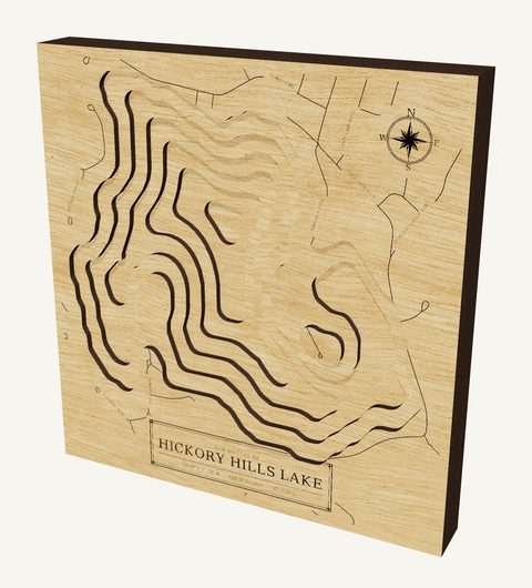 Hickory Hills Lake wood map