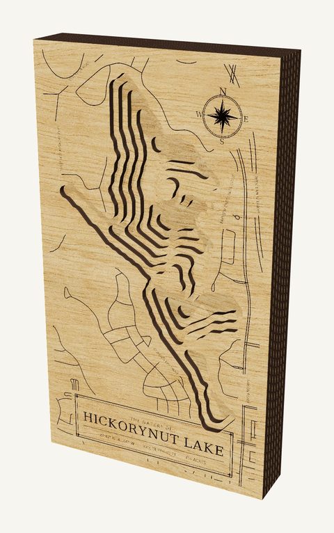 Hickorynut Lake wood map