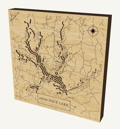 High Rock Lake wood map