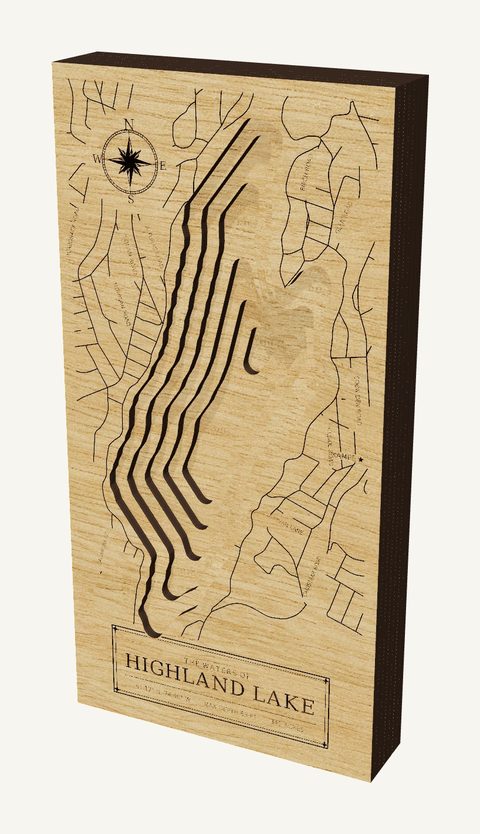 Highland Lake wood map