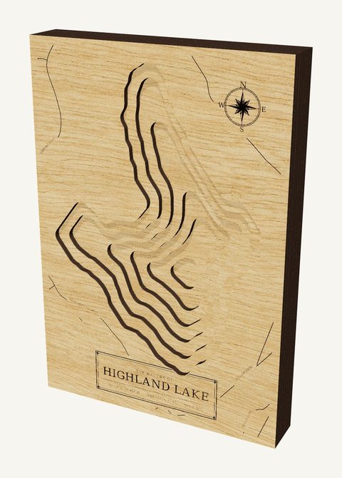 Highland Lake wood map