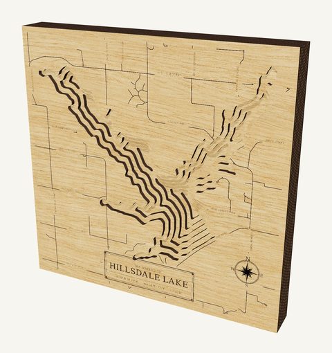 Hillsdale Lake wood map
