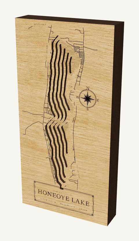 Honeoye Lake wood map