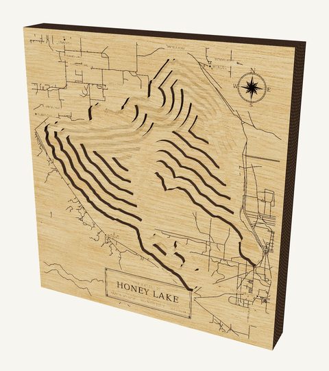 Honey Lake wood map