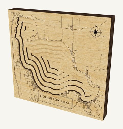 Houghton Lake wood map