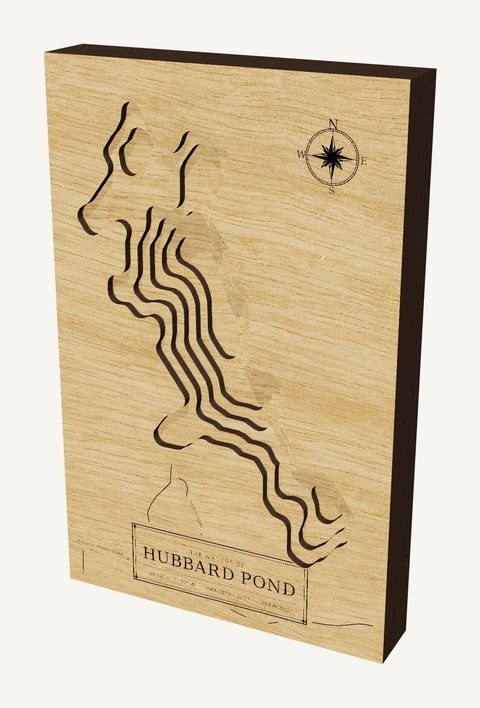 Hubbard Pond wood map